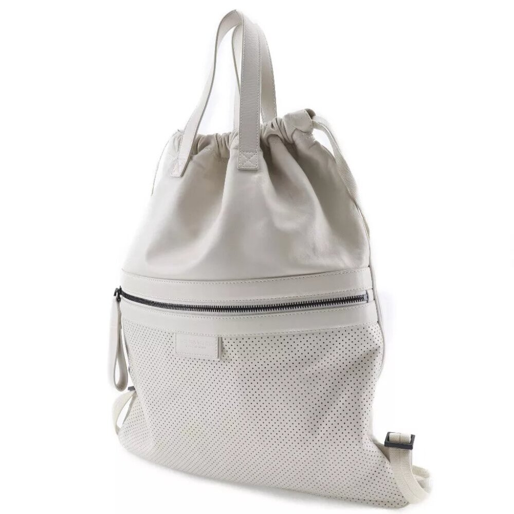 BOTTEGAVENETA Leggero Backpack Daypack 567222 Ivory Calfskin unisex - Picture 5 of 10